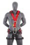 PROTEKT SAFETY HARNESS WITH FRONT AND DORSAL ANCHORAGE POINTS AND WORK POSITIONING BELT, YELLOW