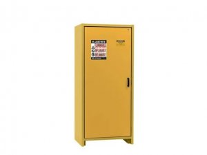 JUSTRITE 22601 FLAMMABLE SAFETY STORAGE CABINET 30 GALLON 30-MINUTE FIRE RESISTANT WITH 3 SHELVES