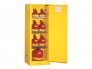 JUSTRITE 892220 22 GALLON SURE-GRIP EX SLIMLINE FLAMMABLE SAFETY CABINET, 3 SHELVES, 1 SELF CLOSE DOOR, FIRE RESISTANT