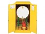 JUSTRITE 899300 FM APPROVED 55 GALLON HORIZONTAL DRUM FLAMMABLE STORAGE CABINET WITH CRADLE TRACK