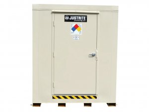 JUSTRITE 912040 4-DRUM OUTDOOR SAFETY LOCKER WITH 2-HOUR FIRE-RATED CONSTRUCTION