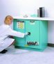 JUSTRITE 892322 CORROSIVES ACID SAFETY CABINET 22 GALLON SELF-CLOSE UNDERCOUNTER BLUE