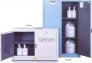 JUSTRITE P25600B 60-GALLON CHEMCOR-LINED ACID SAFETY CABINET WITH MANUAL DOUBLE DOORS