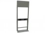 JUSTRITE GAS CYLINDER PROCESS STAND, 2 CYLINDER CAPACITY, STEEL