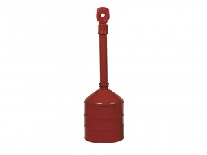 JUSTRITE HEAVY DUTY CIGARETTE BUTT CAN RED