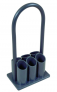 JUSTRITE PVC LECTURE BOTTLE (LB) GAS CYLINDER CARRIER, 6 CYLINDER CAPACITY