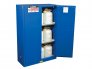 JUSTRITE 45G SURE-GRIP EX HAZARDOUS MATERIAL STEEL SAFETY CABINET, 2 SHLVS, 2 S/C DRS
