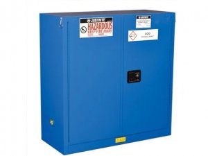 JUSTRITE 863028 30 GALLON HAZARDOUS MATERIAL SAFETY CABINET WITH SELF-CLOSE DOORS