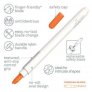 SLICE PRECISION CUTTER - WHITE, NON-RETRACTABLE [12PCS/INNER, 192PCS/CSE]
