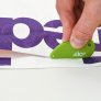 SLICE SAFETY CUTTER, CERAMIC MICRO-BLADE, PILLOW PACK, GREEN