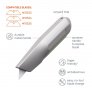 SLICE SQUEEZE KNIFE AUTO-RETRACT SAFETY CUTTER METAL HANDLE