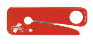 MARTOR SECUMAX SOS-CUTTER NO. 537, EMERGENCY CUTTER, RED (1 CUTTER/BOX)