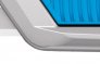 MARTOR SECUNORM 500, DOUBLE-SIDED SLIDER 17MM WITH TRAPEZOID BLADE NO. 65232, SILVER/BLUE (1 CUTTER/BOX)
