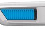 MARTOR SECUNORM 500, DOUBLE-SIDED SLIDER 17MM WITH TRAPEZOID BLADE NO. 65232, SILVER/BLUE (1 CUTTER/BOX)