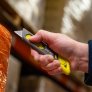PACIFIC HANDY CUTTER METTI AUTO-RETRACT SAFETY KNIFE, SLIM DESIGN