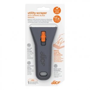SLICE 10591 MANUAL SAFETY SCRAPER – FINGER-FRIENDLY CERAMIC BLADE