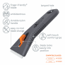 SLICE 10591 MANUAL SAFETY SCRAPER – FINGER-FRIENDLY CERAMIC BLADE