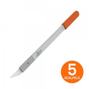 SLICE SCALPEL, CERAMIC NON- REPLACE BLADE, ESD SAFE, SINGLE UNIT (PACK OF 5 SCALPELS)- DISPOSABLE