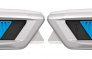 MARTOR SECUNORM 500, DOUBLE-SIDED SLIDER 9MM WITH ROUNDED TRAPEZOID BLADE NO. 65232, SILVER/BLUE (1 CUTTER/BOX)