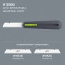 SLICE 10560 AUTO-RETRACTABLE INDUSTRIAL SAFETY KNIFE WITH LONG BLADE