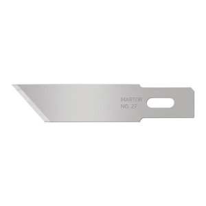 MARTOR GRAPHIC BLADE NO. 27 REPLACEMENT BLADES WITH 2 SIDED GROUND EDGE (10 BLADES/PACK, 10 PACK/CASE)