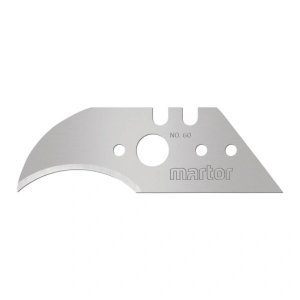 MARTOR HOOK BLADE NO. 60 – SINGLE BEVEL EDGE SAFETY BLADE, 10 BLADES/PACK