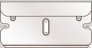 MARTOR REINFORCED RAZOR BLADE NO. 60044, ROUNDED BLADE TIPS (10 BLADES/PACK, 10 PACK/ CASE)