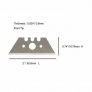 PACIFIC HANDY CUTTER SAFETY UTILITY BLADE POINTED TIP, 100 PACK, CARBON STEEL