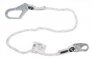 MILLER 6' ROPE LANYARD W/1 LOCKING SNAP HOOK & 1 LOCKING REBAR HOOK (2-1/2
