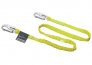 MILLER MANYARD SHOCK ABSORBING LANYARD - 6FT. YELLOW WEB W/LOCKING SNAP & REBAR HOOK