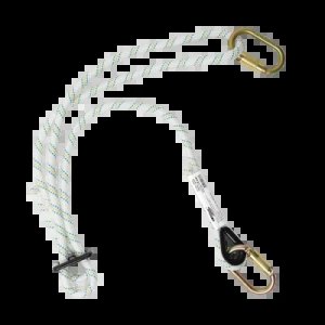 WORKGARD ADJUSTABLE WORK POSITIONING/RESTRAINT LANYARD WITH SCREWGATE KARABINER, 1.2M-2M