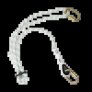 WORKGARD ADJUSTABLE WORK POSITIONING/RESTRAINT LANYARD WITH SCREWGATE KARABINER, 1.2M-2M