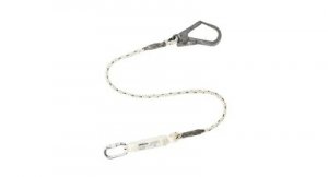 WORKSAFE® ENERGY ABSORBER ROPE LANYARD, 1.8M, FITTED SCAFFOLD HOOK, W/O KARABINER