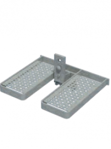 MILLER SOLL FOLDING FOOTREST, HOT DEEP GALVANIZED STEEL