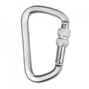 HEIGHTEC ASTRA KARABINER, STEEL, OFFSET, SCREWGATE, 41KN