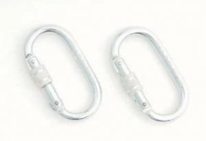 WORKSAFE® SCREWGATE STEEL KARABINER, 18MM OPENING, EN362 CERTIFIED