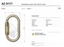 WORKSAFE® TWIST LOCK 18MM OPENING KARABINER