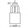 MASTER LOCK ANODIZED ALUMINIUM PADLOCKS - KEYED ALIKE - 5 PIN LOCKING MECHANISM, YELLOW