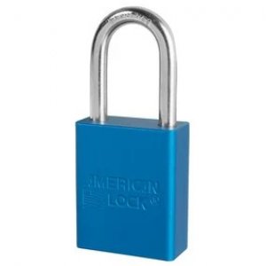 MASTER LOCK ANODIZED ALUMINIUM PADLOCKS - MASTER KEYED (MASTER KEY TO ORDER SEPARATELY) - 5 PIN LOCKING MECHANISM, BLUE
