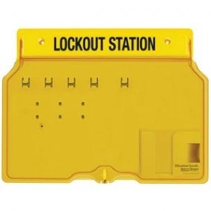 MASTER LOCK 1482B, 4 PADLOCK STATION WITH COVER (UNFILLED)