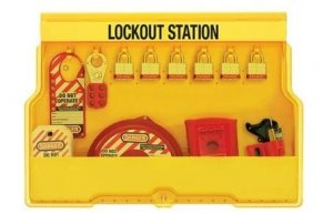 MASTER LOCK LOCKOUT STATION, ELECTRICAL FOCUS, LAMINATED STEEL PADLOCKS