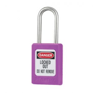 MASTER LOCK S33 ZENEX PADLOCK - KEYED DIFFERENT - NO KEY RETAINING - PURPLE