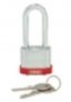 PANDUIT LAMINATED STEEL PADLOCKS LONG SHACKLES RED COLOUR