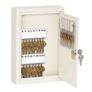 MASTER LOCK HEAVY DUTY KEY CABINETS - 30 KEYS. 30 CM X 20.3 CM X 6.4 CM