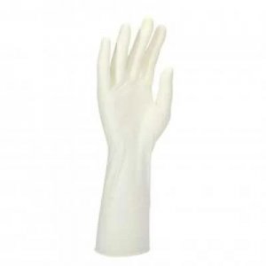 ECO MEDI 12 INCH CLEANROOM LATEX GLOVES TEXTURED LOW CONTAMINATION 100PCS BAG