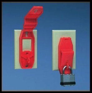PANDUIT WALL SWITCH LOCKOUT FOR STANDARD TOGGLE OR ROCKER SWITCHES