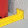 PIG PLR117 WALL END FOR 5CM BUILD-A-BERM BARRIER WITH HIGH-VISIBILITY YELLOW VINYL COVER