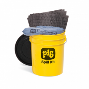 NEW PIG KIT2200 5-GALLON HI-VIS ECONOMY SPILL KIT – ABSORBS UP TO 3.5 GAL.