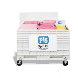 PIG EXTRA -LARGE RESPONSE CART FOR ACIDS AND CAUSTICS W/5