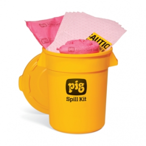 PIG HAZMAT SPILLL KIT IN HI-VIS CONTAINER, 11 GALLON EACH